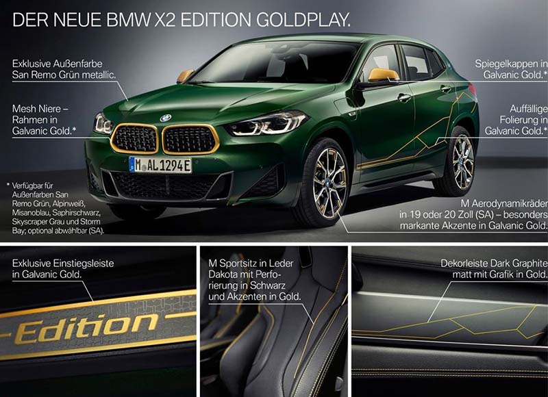 BMW X2 Goldplay Edition Überblick