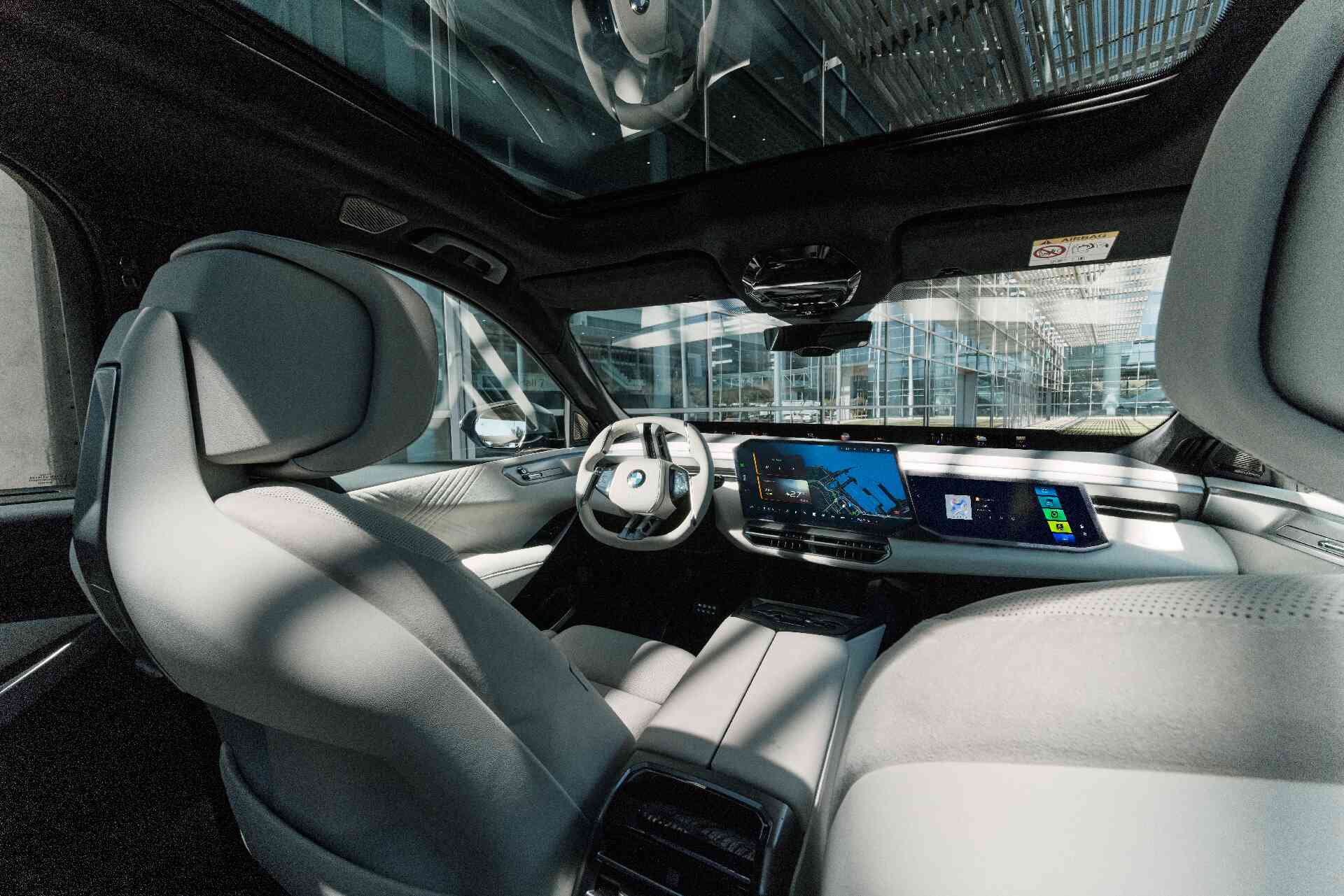 Helles Interieur der neuen Klasse von BMW