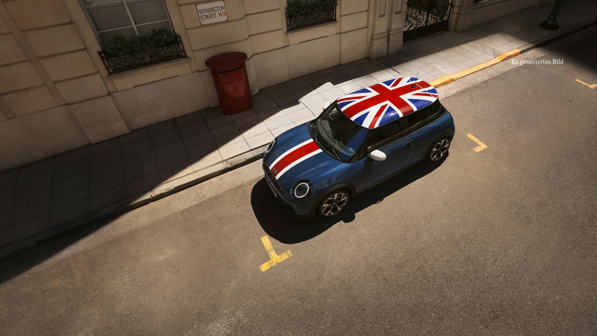 Zu sehen ist die neue MINI Oxford Edition, wie sie am Straßenrand parkt.